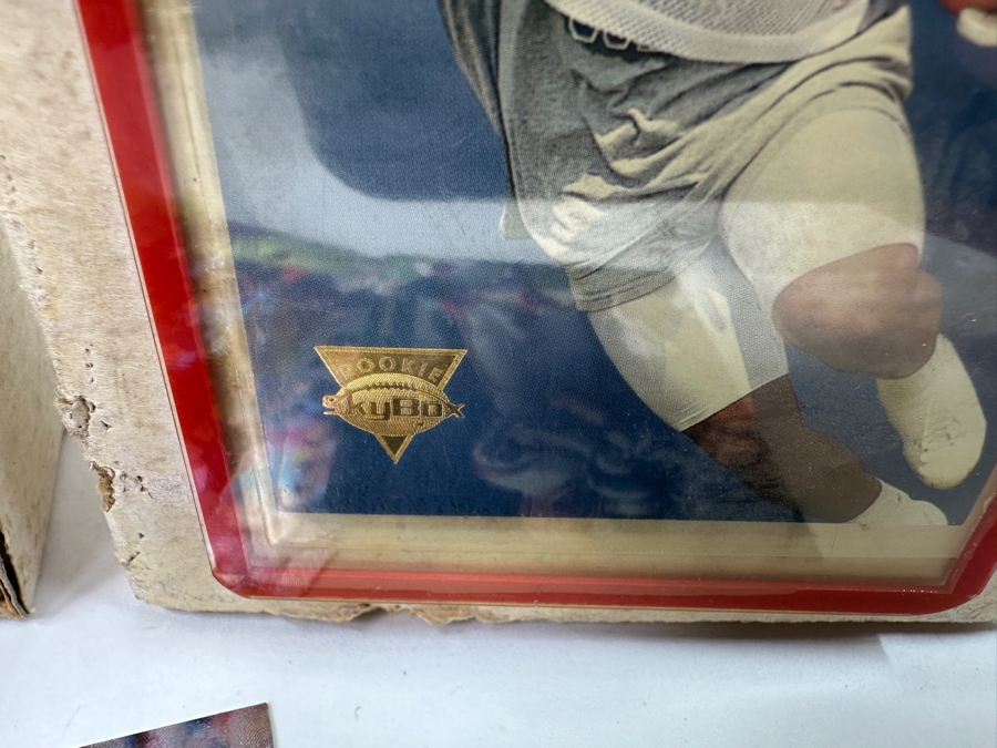 NFL Football Trading Cards Including Marshall Faulk Rookie Card And Other Rookie Cards - See Photos [Photo 7]