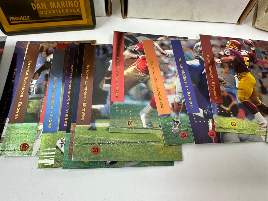 NFL Football Trading Cards Including Marshall Faulk Rookie Card And Other Rookie Cards - See Photos [Photo 5]