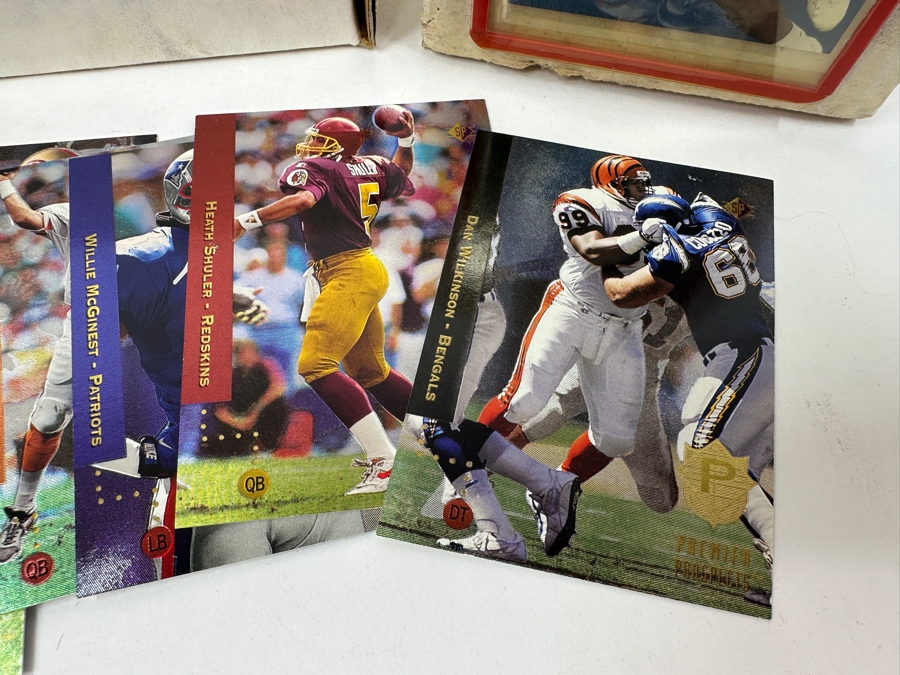 NFL Football Trading Cards Including Marshall Faulk Rookie Card And Other Rookie Cards - See Photos [Photo 4]