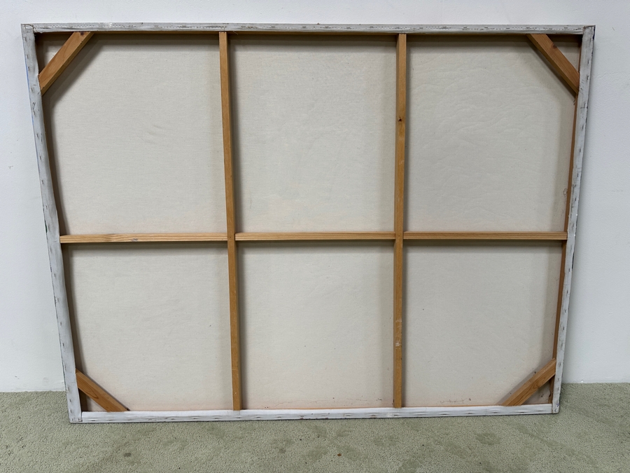 Gerrit Greve (1948-2024, Cardiff by the Sea, CA) Original Acrylic Painting On Canvas Untitled And Unsigned 60' X 45' Estimate $2,700 - $3,375 [Photo 8]