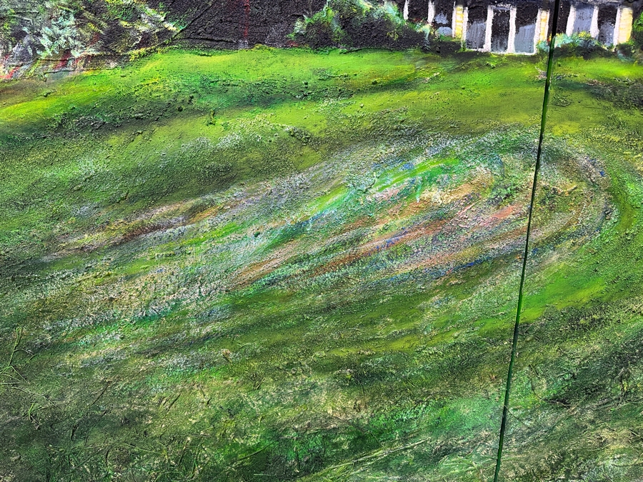 Gerrit Greve (1948-2024, Cardiff by the Sea, CA) Original Acrylic Diptych Painting On Canvas Untitled And Unsigned 72' X 48' Estimate $3,500 - $4,300 [Photo 6]