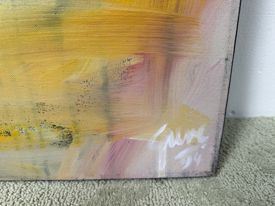 Gerrit Greve (1948-2024, Cardiff by the Sea, CA) Original Acrylic Painting On Canvas Untitled Signed Lower Right And Verso Dated 1994 72' X 45' Estimate $3,200 - $4,000 [Photo 5]