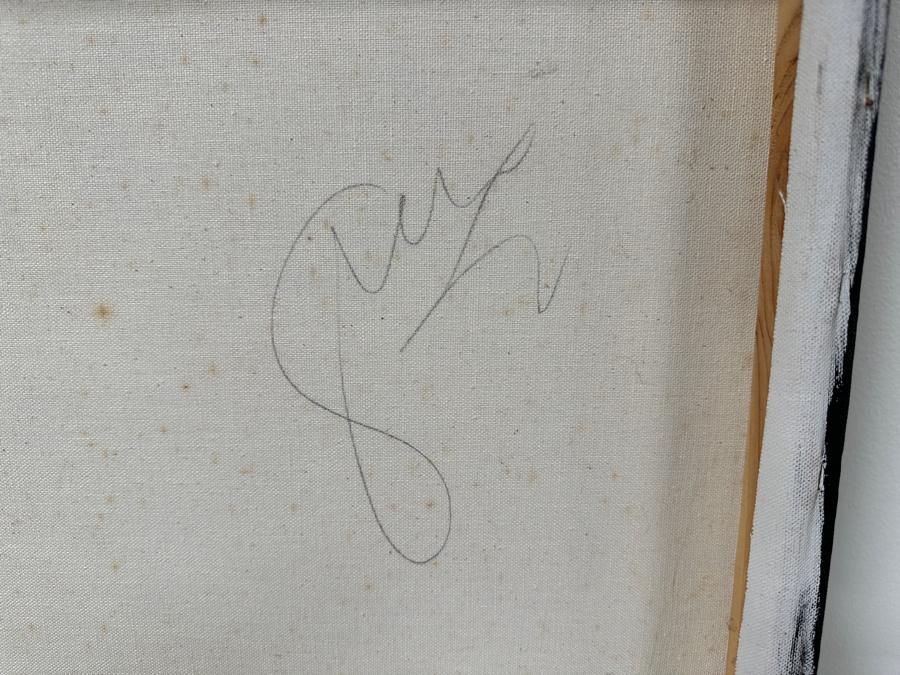 Gerrit Greve (1948-2024, Cardiff by the Sea, CA) Original Acrylic Painting On Canvas Untitled Signed Lower Right And Verso Dated 1994 72' X 45' Estimate $3,200 - $4,000 [Photo 8]