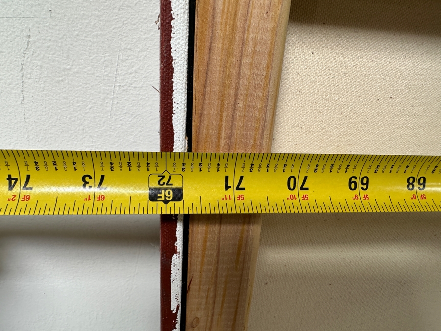 Gerrit Greve (1948-2024, Cardiff by the Sea, CA) Original Acrylic Mixed-Media Sand Painting On Canvas Titled 'Voyage 1 (By Sail)' And Signed Lower Right And Verso Dated 2008 72' X 48' Estimate $3,500 - $4,300 [Photo 10]