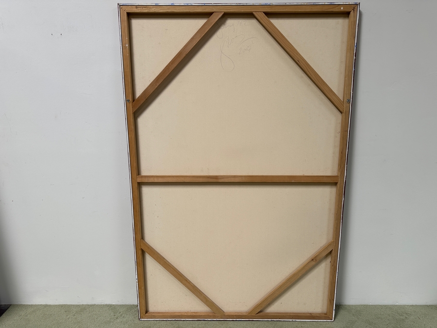 Gerrit Greve (1948-2024, Cardiff by the Sea, CA) Original Acrylic Painting On Canvas Titled 'Journey 142' Signed Verso Dated 2007 48' X 72' Estimate $3,500 - $4,300 [Photo 6]