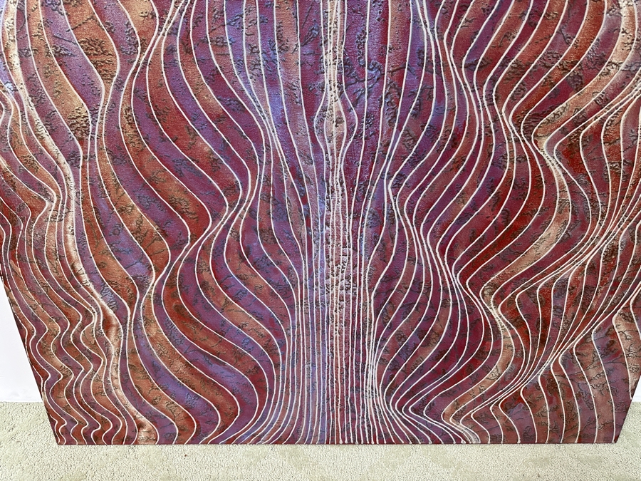 Gerrit Greve (1948-2024, Cardiff by the Sea, CA) Original Acrylic Painting On Canvas Titled 'Journey 142' Signed Verso Dated 2007 48' X 72' Estimate $3,500 - $4,300 [Photo 5]