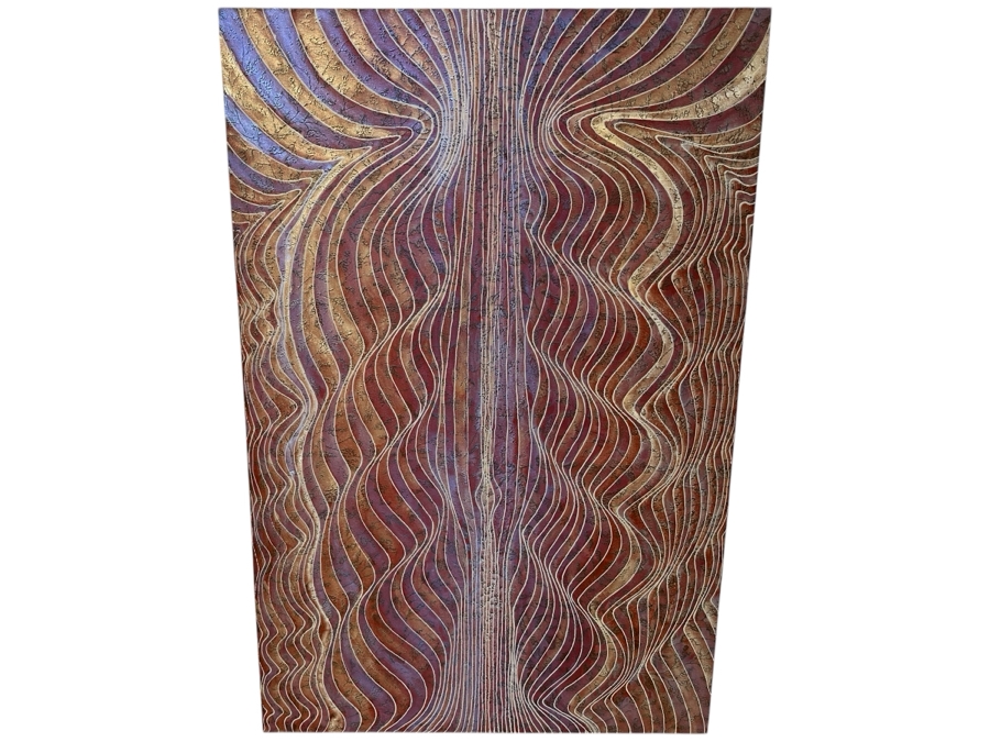 Gerrit Greve (1948-2024, Cardiff by the Sea, CA) Original Acrylic Painting On Canvas Titled 'Journey 142' Signed Verso Dated 2007 48' X 72' Estimate $3,500 - $4,300