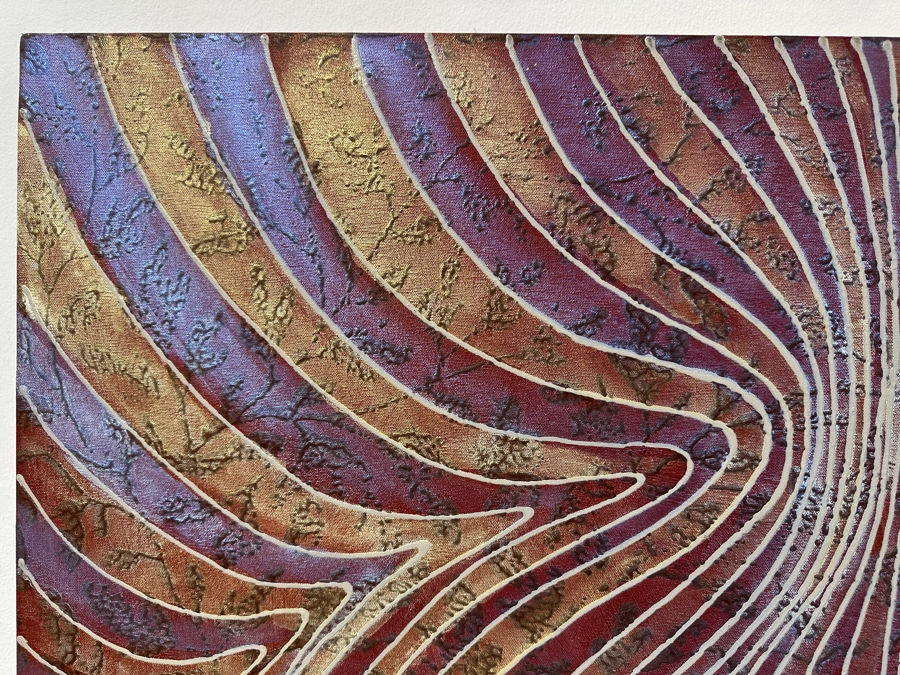 Gerrit Greve (1948-2024, Cardiff by the Sea, CA) Original Acrylic Painting On Canvas Titled 'Journey 142' Signed Verso Dated 2007 48' X 72' Estimate $3,500 - $4,300 [Photo 3]