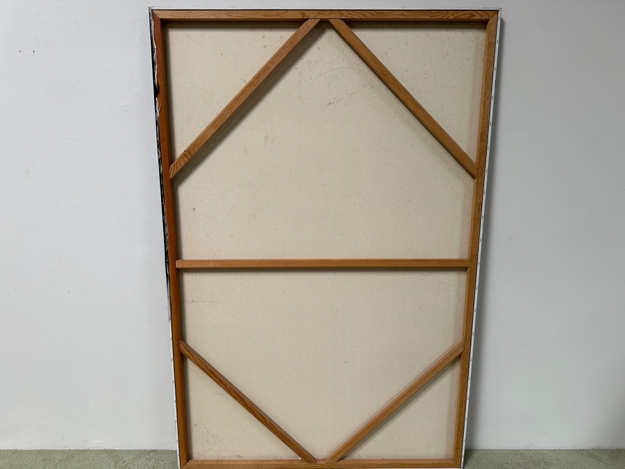 Gerrit Greve (1948-2024, Cardiff by the Sea, CA) Original Acrylic Painting On Canvas Titled 'Santa Ana Seas #3' Signed Verso Dated 2003 48' X 72' Estimate $3,500 - $4,300 [Photo 6]