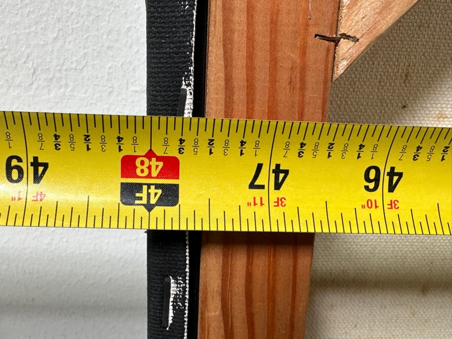 Gerrit Greve (1948-2024, Cardiff by the Sea, CA) Original Acrylic Painting On Canvas Titled 'Santa Ana Seas #3' Signed Verso Dated 2003 48' X 72' Estimate $3,500 - $4,300 [Photo 9]