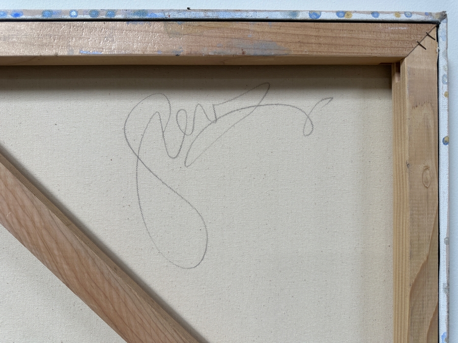 Gerrit Greve (1948-2024, Cardiff by the Sea, CA) Original Acrylic Mixed-Media Sand Painting On Canvas Untitled Signed Verso 48' X 72' Estimate $3,500 - $4,300 [Photo 8]