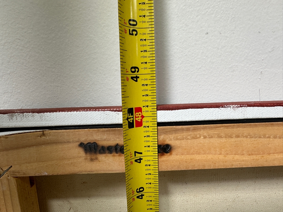 Gerrit Greve (1948-2024, Cardiff by the Sea, CA) Original Acrylic Painting On Canvas Untitled And Unsigned 72' X 48' Estimate $3,500 - $4,300 [Photo 9]