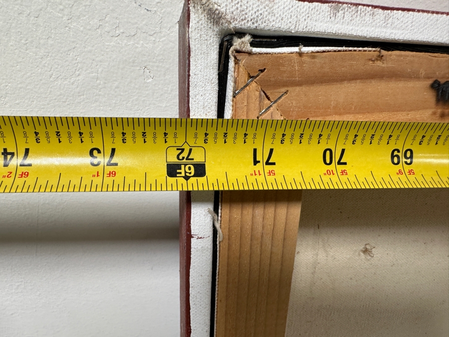 Gerrit Greve (1948-2024, Cardiff by the Sea, CA) Original Acrylic Painting On Canvas Untitled And Unsigned 72' X 48' Estimate $3,500 - $4,300 [Photo 7]