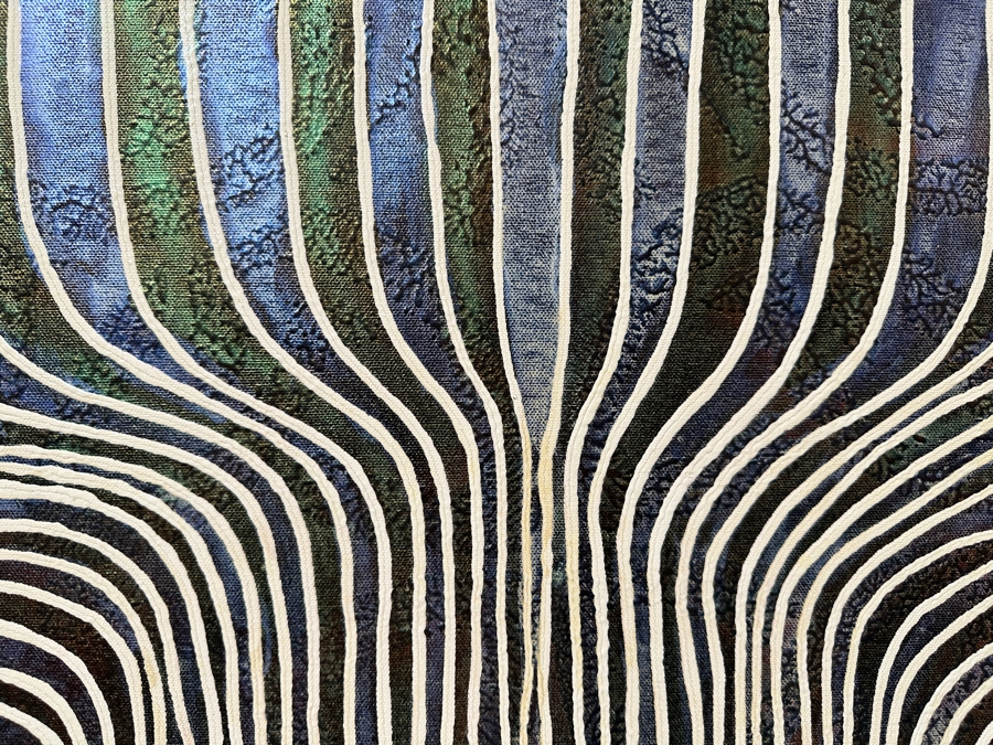 Gerrit Greve (1948-2024, Cardiff by the Sea, CA) Original Acrylic Painting On Canvas Titled 'Journey 134' Signed Verso Dated 2007 48' X 72' Estimate $3,500 - $4,300 [Photo 5]