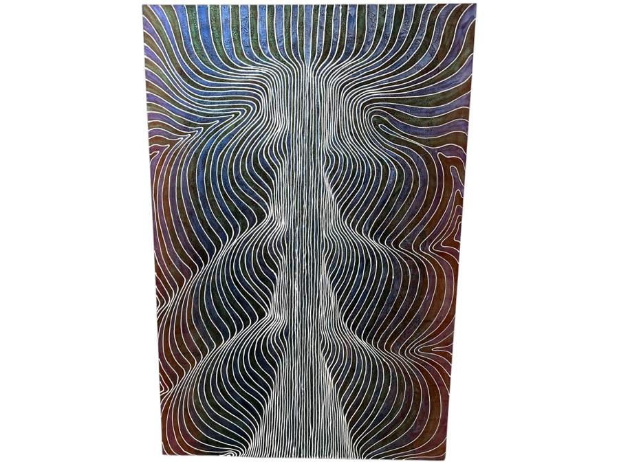 Gerrit Greve (1948-2024, Cardiff by the Sea, CA) Original Acrylic Painting On Canvas Titled 'Journey 134' Signed Verso Dated 2007 48' X 72' Estimate $3,500 - $4,300