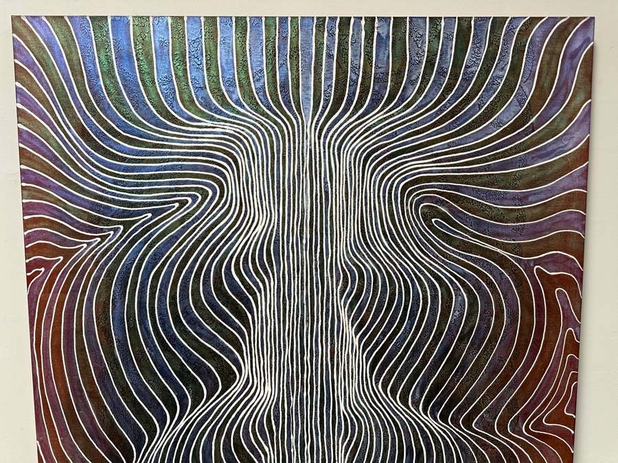 Gerrit Greve (1948-2024, Cardiff by the Sea, CA) Original Acrylic Painting On Canvas Titled 'Journey 134' Signed Verso Dated 2007 48' X 72' Estimate $3,500 - $4,300 [Photo 2]