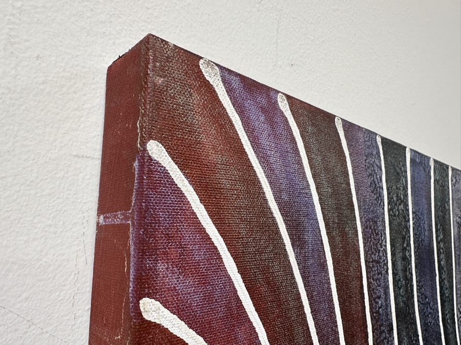 Gerrit Greve (1948-2024, Cardiff by the Sea, CA) Original Acrylic Painting On Canvas Titled 'Journey 134' Signed Verso Dated 2007 48' X 72' Estimate $3,500 - $4,300 [Photo 6]