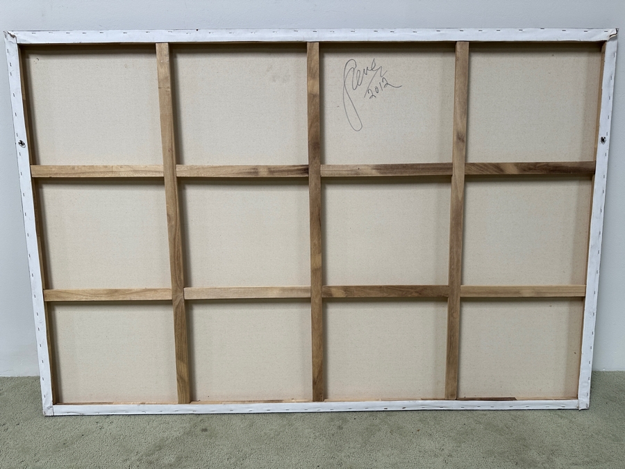 Gerrit Greve (1948-2024, Cardiff by the Sea, CA) Original Acrylic Painting On Canvas Untitled Signed Verso Dated 2012 72' X 48' Estimate $3,500 - $4,300 [Photo 6]