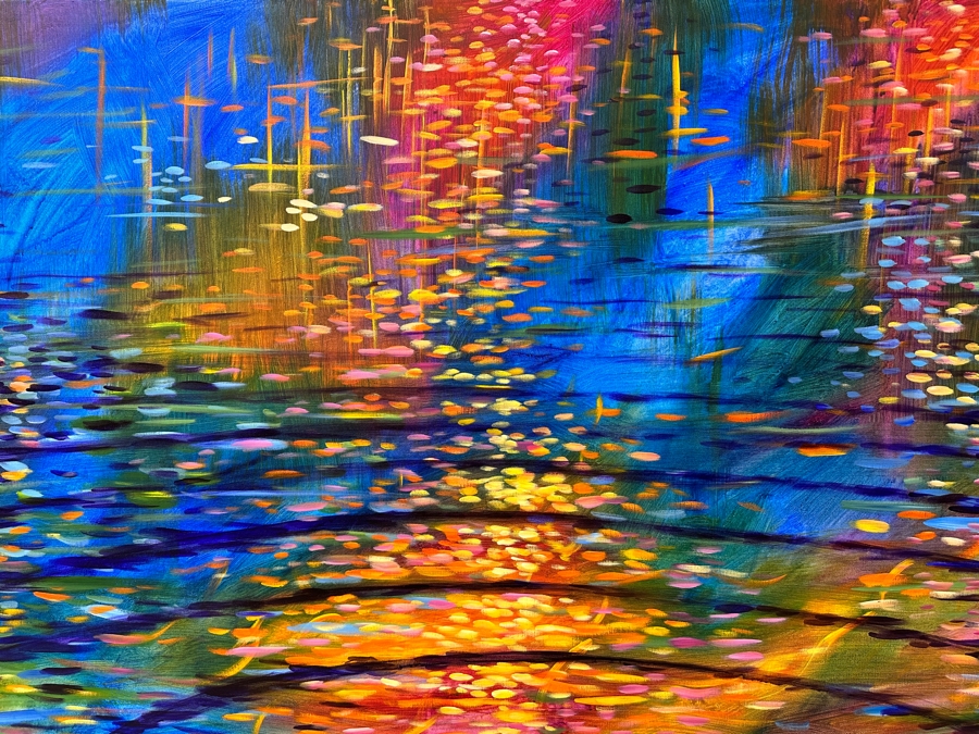 Gerrit Greve (1948-2024, Cardiff by the Sea, CA) Original Acrylic Painting On Canvas Untitled Signed Verso Dated 2012 72' X 48' Estimate $3,500 - $4,300 [Photo 3]