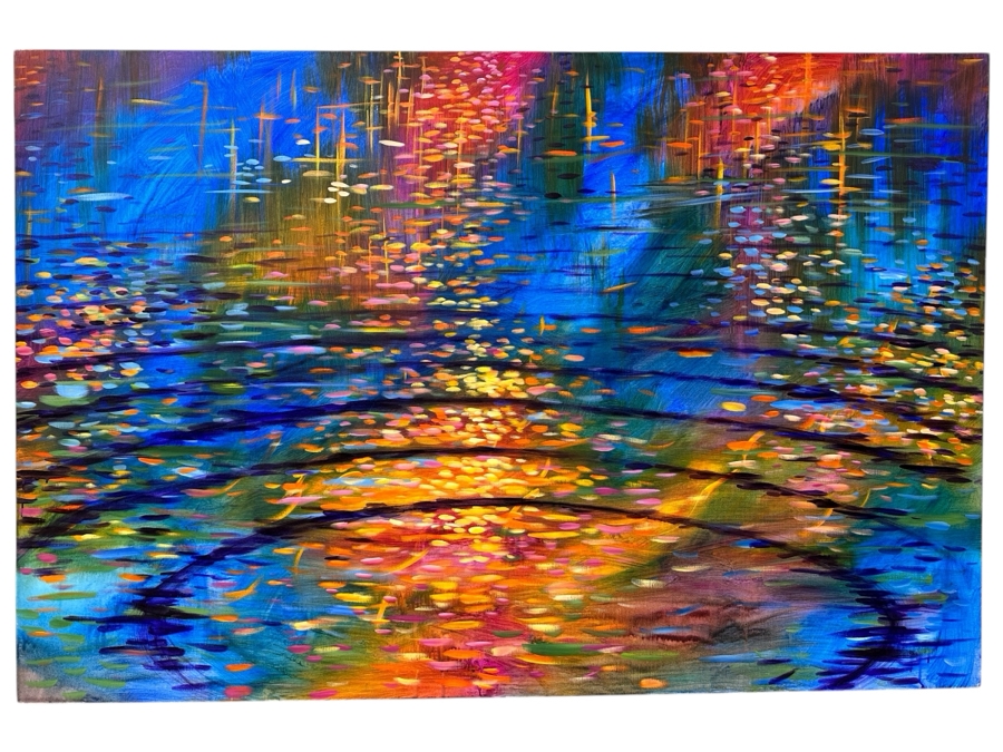 Gerrit Greve (1948-2024, Cardiff by the Sea, CA) Original Acrylic Painting On Canvas Untitled Signed Verso Dated 2012 72' X 48' Estimate $3,500 - $4,300