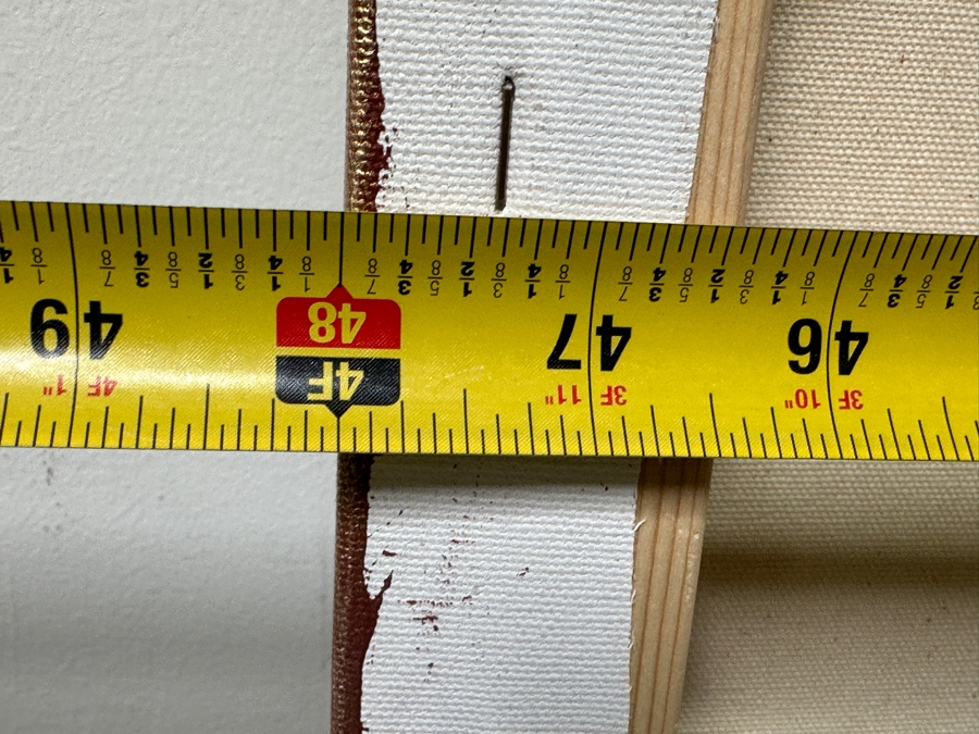 Gerrit Greve (1948-2024, Cardiff by the Sea, CA) Original Acrylic Mixed-Media Sand Painting On Canvas Titled 'Dreaming 97 - River Delta' Signed Verso Dated 2006 48' X 72' Estimate $3,500 - $4,300 [Photo 9]