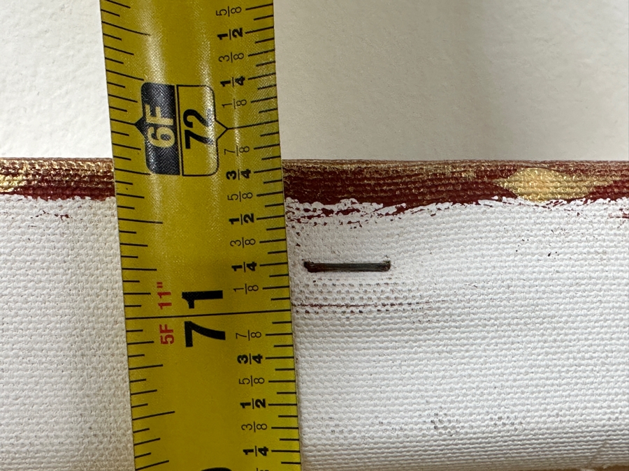 Gerrit Greve (1948-2024, Cardiff by the Sea, CA) Original Acrylic Mixed-Media Sand Painting On Canvas Titled 'Dreaming 97 - River Delta' Signed Verso Dated 2006 48' X 72' Estimate $3,500 - $4,300 [Photo 10]