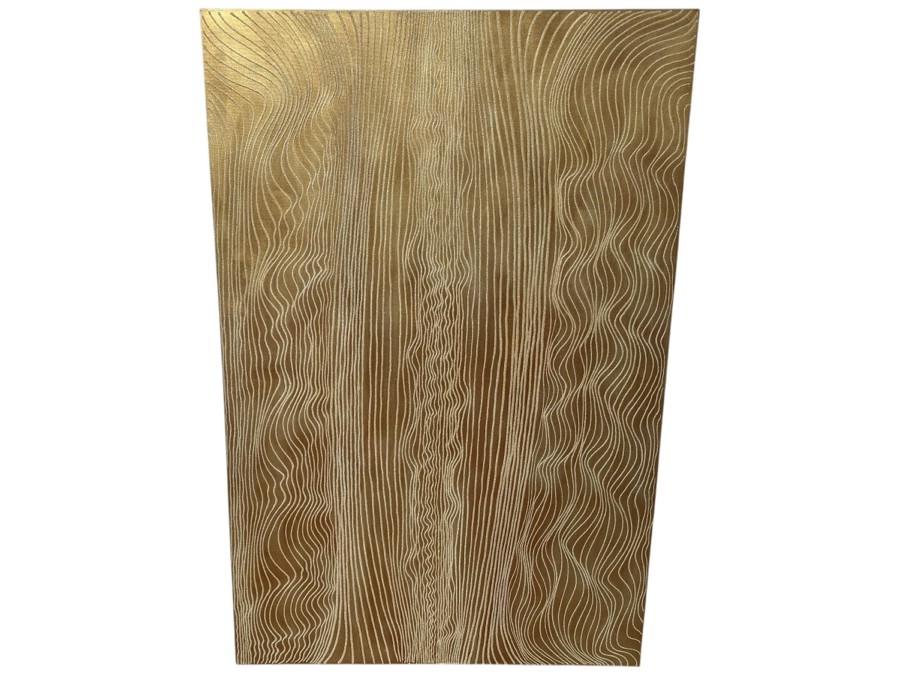 Gerrit Greve (1948-2024, Cardiff by the Sea, CA) Original Acrylic Mixed-Media Sand Painting On Canvas Titled 'Dreaming 97 - River Delta' Signed Verso Dated 2006 48' X 72' Estimate $3,500 - $4,300