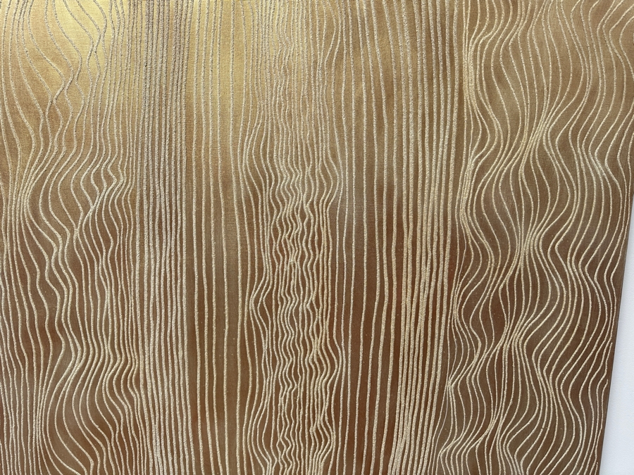 Gerrit Greve (1948-2024, Cardiff by the Sea, CA) Original Acrylic Mixed-Media Sand Painting On Canvas Titled 'Dreaming 97 - River Delta' Signed Verso Dated 2006 48' X 72' Estimate $3,500 - $4,300 [Photo 3]