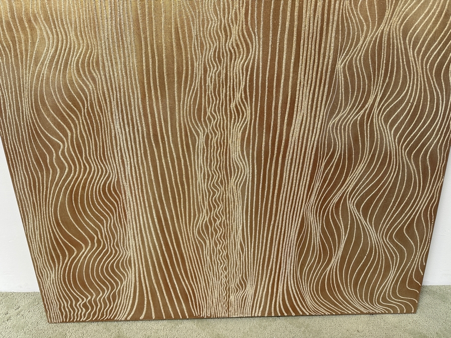 Gerrit Greve (1948-2024, Cardiff by the Sea, CA) Original Acrylic Mixed-Media Sand Painting On Canvas Titled 'Dreaming 97 - River Delta' Signed Verso Dated 2006 48' X 72' Estimate $3,500 - $4,300 [Photo 2]