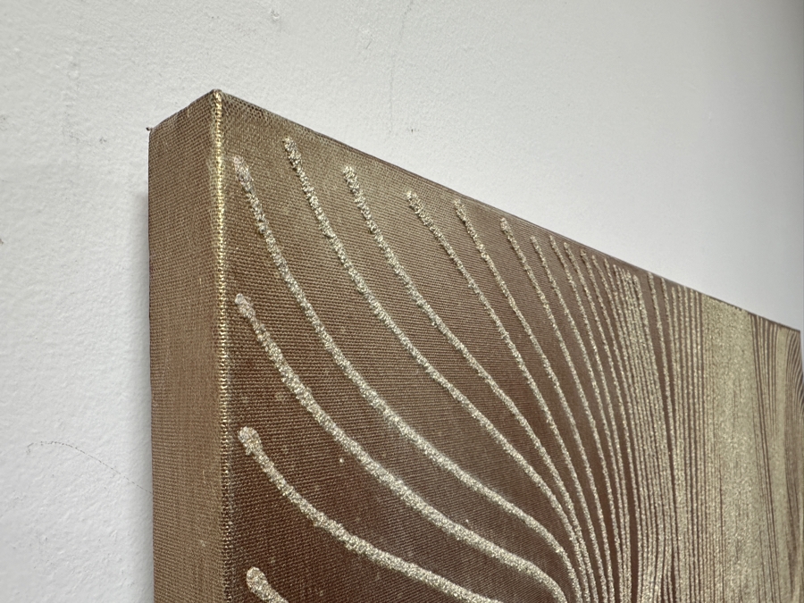 Gerrit Greve (1948-2024, Cardiff by the Sea, CA) Original Acrylic Mixed-Media Sand Painting On Canvas Titled 'Dreaming 97 - River Delta' Signed Verso Dated 2006 48' X 72' Estimate $3,500 - $4,300 [Photo 6]