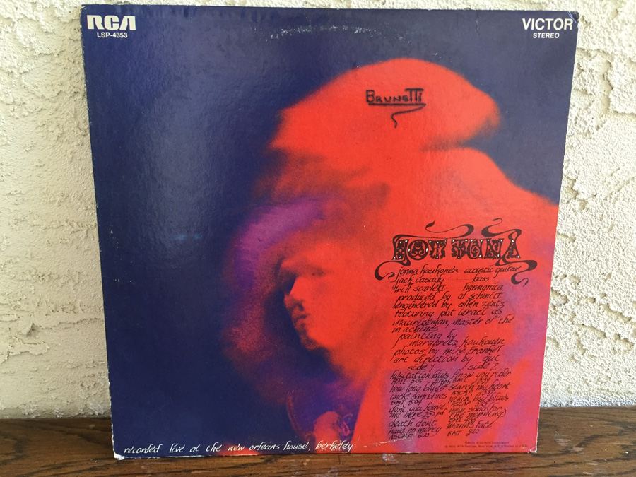 Hot Tuna ‎- Hot Tuna - RCA Victor ‎- LSP-4353