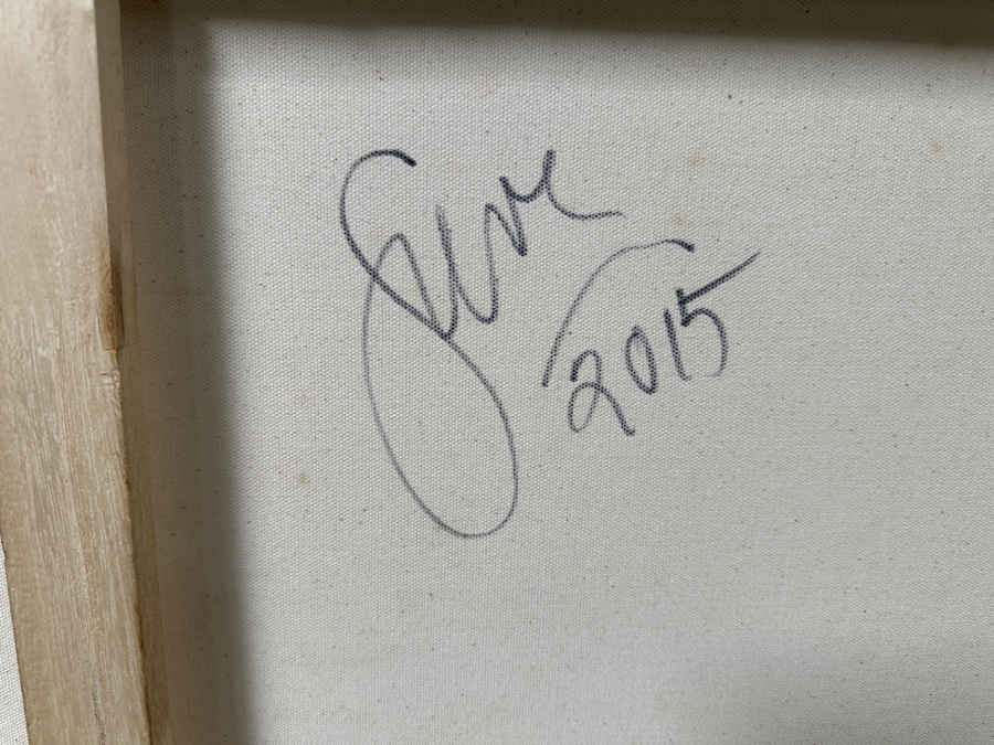 Gerrit Greve (1948-2024, Cardiff by the Sea, CA) Original Acrylic Painting On Canvas Titled 'Winter Reeds 4' Signed Verso Dated 2015 72' X 48' Estimate $3,500 - $4,300 [Photo 8]