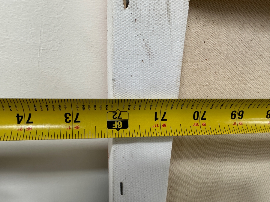 Gerrit Greve (1948-2024, Cardiff by the Sea, CA) Original Acrylic Abstract Painting On Canvas Untitled Signed Verso Dated 2014 72' X 48' Estimate $3,500 - $4,300 [Photo 8]