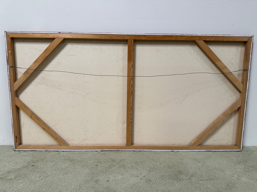 Gerrit Greve (1948-2024, Cardiff by the Sea, CA) Original Acrylic Painting On Canvas Untitled Unsigned 72' X 36' Estimate $2,500 - $3,200 [Photo 4]