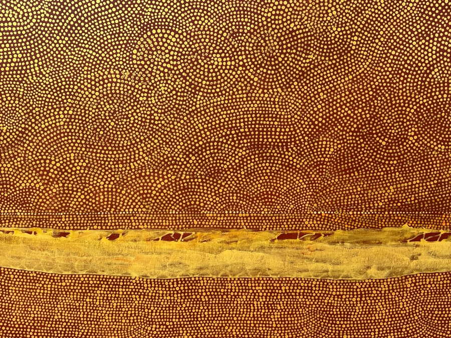 Gerrit Greve (1948-2024, Cardiff by the Sea, CA) Original Acrylic Painting On Canvas Untitled Unsigned 72' X 36' Estimate $2,500 - $3,200 [Photo 2]