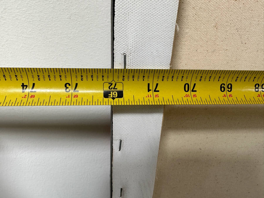 Gerrit Greve (1948-2024, Cardiff by the Sea, CA) Original Acrylic Diptych Painting On Canvas Titled 'New Symphony' Signed Verso 72' X 48' Estimate $3,500 - $4,300 [Photo 8]