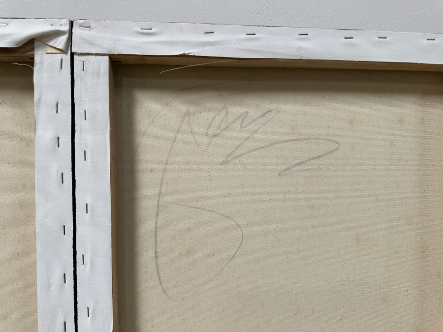 Gerrit Greve (1948-2024, Cardiff by the Sea, CA) Original Acrylic Diptych Painting On Canvas Untitled Signed Verso 72' X 48' Estimate $3,500 - $4,300 [Photo 7]