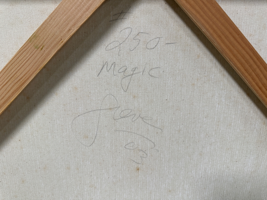 Gerrit Greve (1948-2024, Cardiff by the Sea, CA) Original Acrylic Painting On Canvas Abstract Color Field In Manner Of Mark Rothko Signed Verso Dated 2003 48' X 48' Estimate $2,300 - $2,900 [Photo 7]