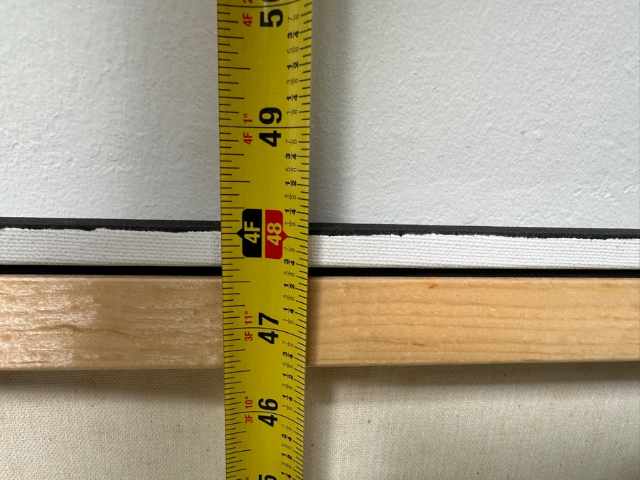 Gerrit Greve (1948-2024, Cardiff by the Sea, CA) Original Acrylic Painting On Canvas Abstract Color Field In Manner Of Mark Rothko Signed Verso Dated 2003 48' X 48' Estimate $2,300 - $2,900 [Photo 11]