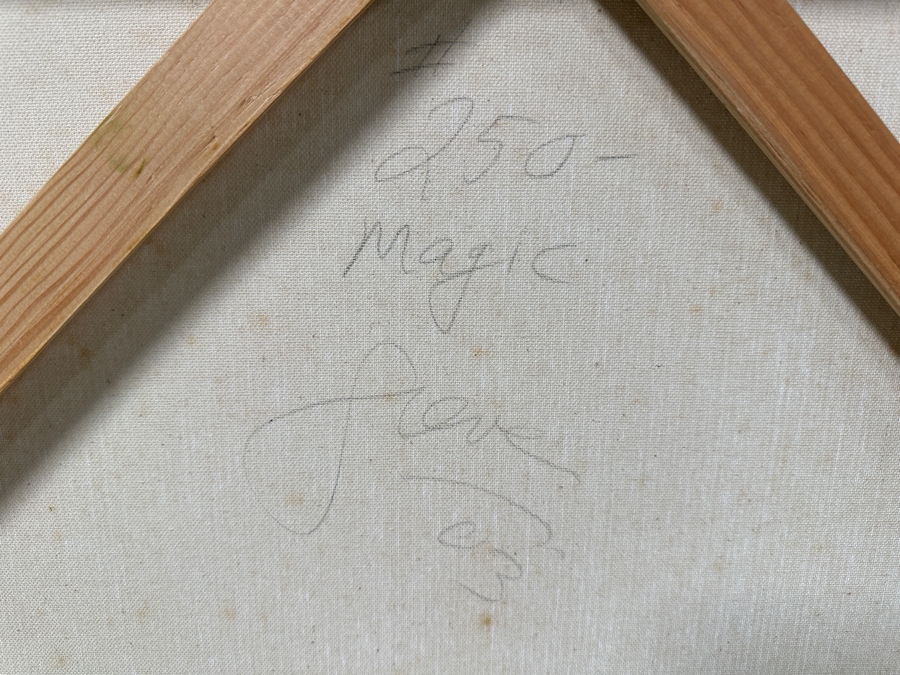 Gerrit Greve (1948-2024, Cardiff by the Sea, CA) Original Acrylic Painting On Canvas Abstract Color Field In Manner Of Mark Rothko Signed Verso Dated 2003 48' X 48' Estimate $2,300 - $2,900 [Photo 8]