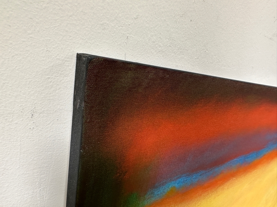 Gerrit Greve (1948-2024, Cardiff by the Sea, CA) Original Acrylic Painting On Canvas Abstract Color Field In Manner Of Mark Rothko Signed Verso Dated 2003 48' X 48' Estimate $2,300 - $2,900 [Photo 5]