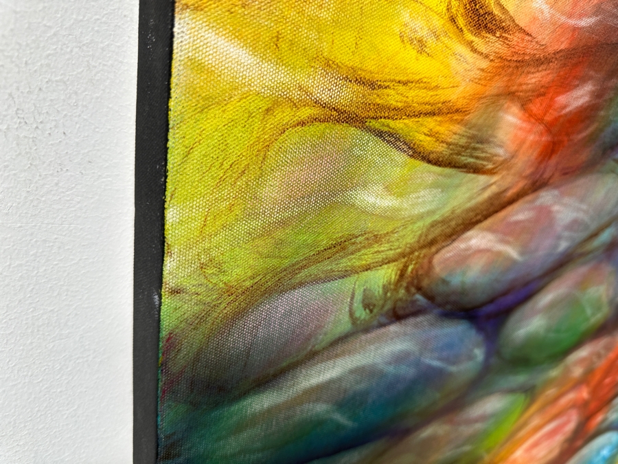 Gerrit Greve (1948-2024, Cardiff by the Sea, CA) Original Acrylic Painting On Canvas Untitled Unsigned 48' X 48' Estimate $2,300 - $2,900 [Photo 4]