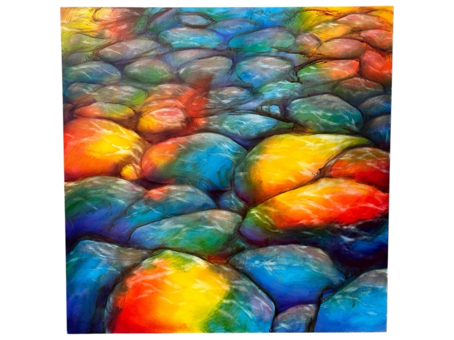 Gerrit Greve (1948-2024, Cardiff by the Sea, CA) Original Acrylic Painting On Canvas Untitled Unsigned 48' X 48' Estimate $2,300 - $2,900