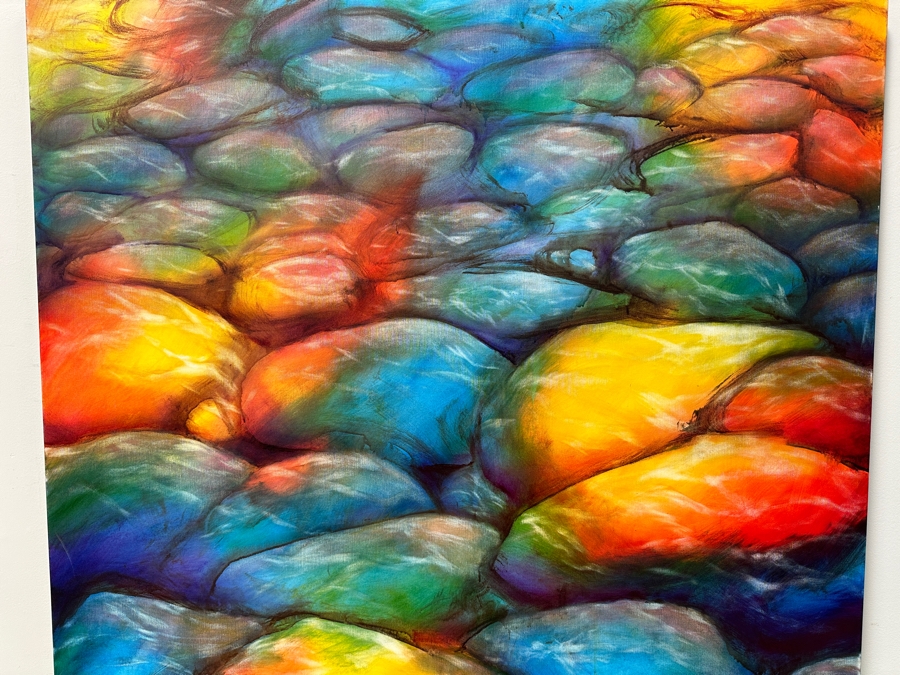 Gerrit Greve (1948-2024, Cardiff by the Sea, CA) Original Acrylic Painting On Canvas Untitled Unsigned 48' X 48' Estimate $2,300 - $2,900 [Photo 3]