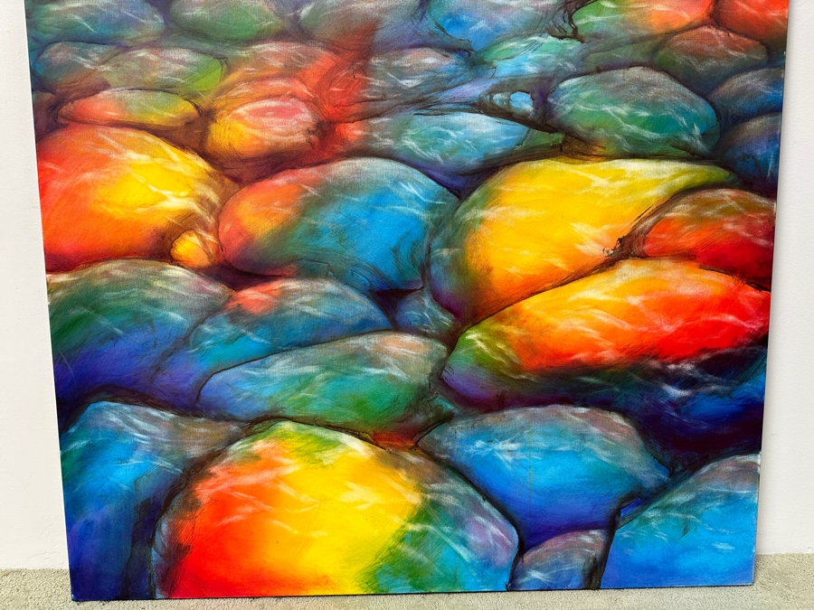 Gerrit Greve (1948-2024, Cardiff by the Sea, CA) Original Acrylic Painting On Canvas Untitled Unsigned 48' X 48' Estimate $2,300 - $2,900 [Photo 2]