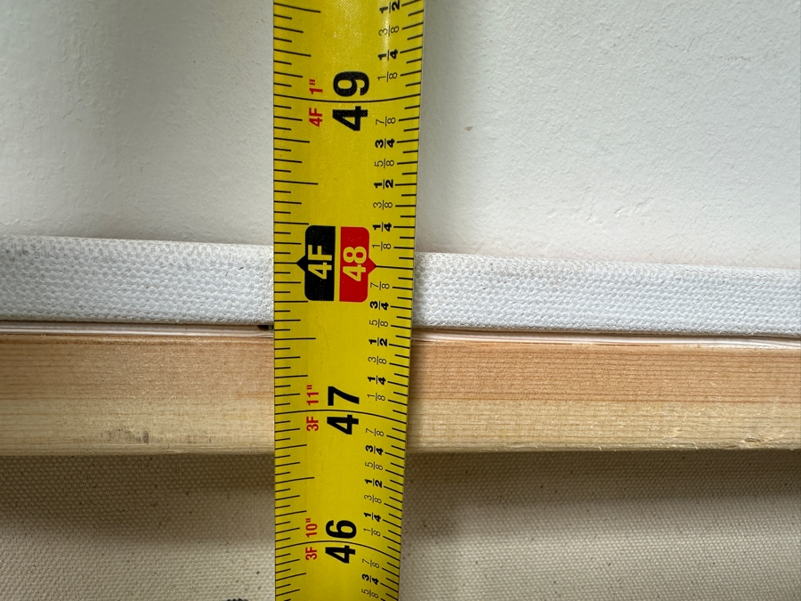 Gerrit Greve (1948-2024, Cardiff by the Sea, CA) Original Acrylic Abstract Painting On Canvas Untitled Signed Verso Dated 2022 48' X 48' Estimate $2,300 - $2,900 [Photo 8]