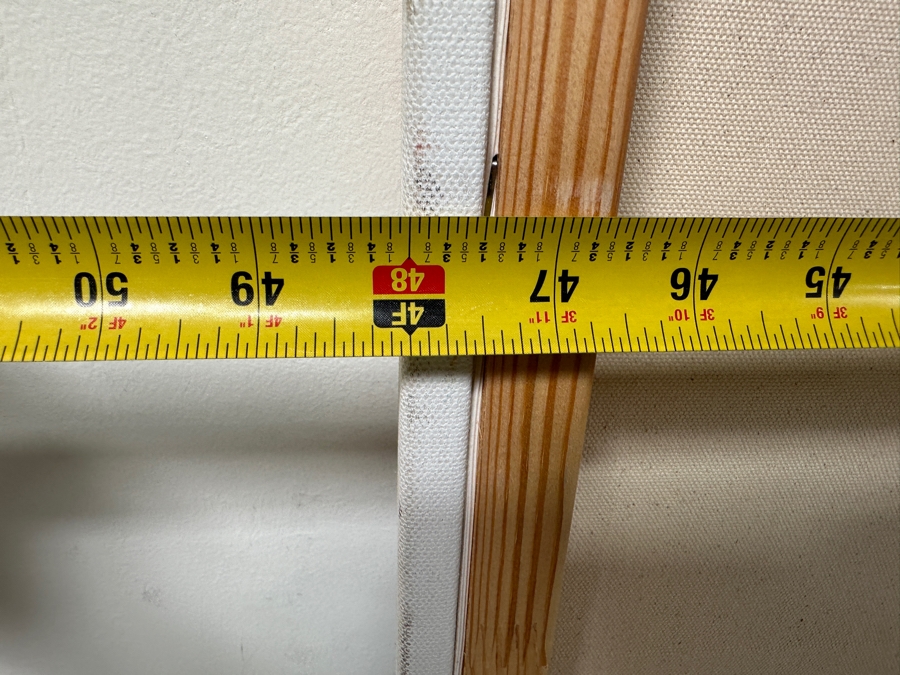 Gerrit Greve (1948-2024, Cardiff by the Sea, CA) Original Acrylic Abstract Painting On Canvas Untitled Signed Verso Dated 2022 48' X 48' Estimate $2,300 - $2,900 [Photo 7]