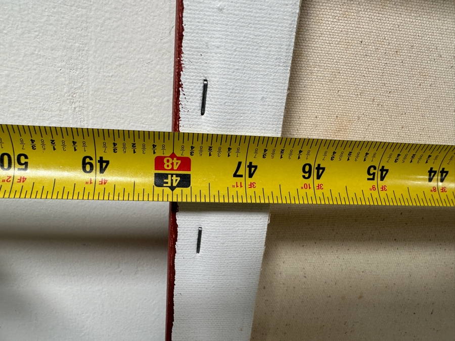 Gerrit Greve (1948-2024, Cardiff by the Sea, CA) Original Acrylic Pointillism Painting On Canvas Titled 'Voyage 8' Signed Verso Dated 2008 48' X 48' Estimate $2,300 - $2,900 [Photo 8]