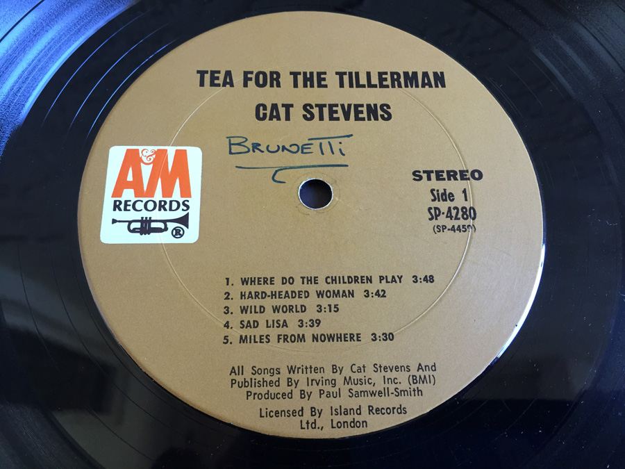 Cat Stevens ‎- Tea For The Tillerman - A&M Records ‎- SP-4280 [Photo 4]