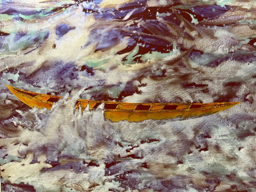 Gerrit Greve (1948-2024, Cardiff by the Sea, CA) Original Acrylic Painting On Canvas Untitled Signed Verso Dated 2008 48' X 48' Estimate $2,300 - $2,900 [Photo 5]